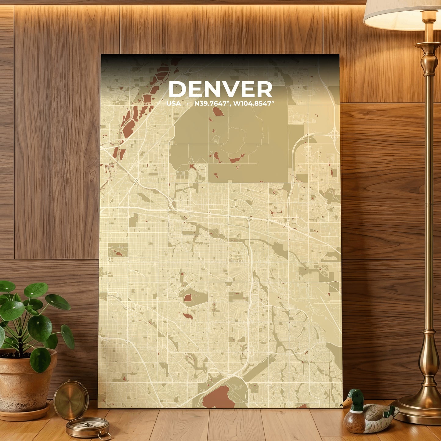 Denver Ember Map Poster