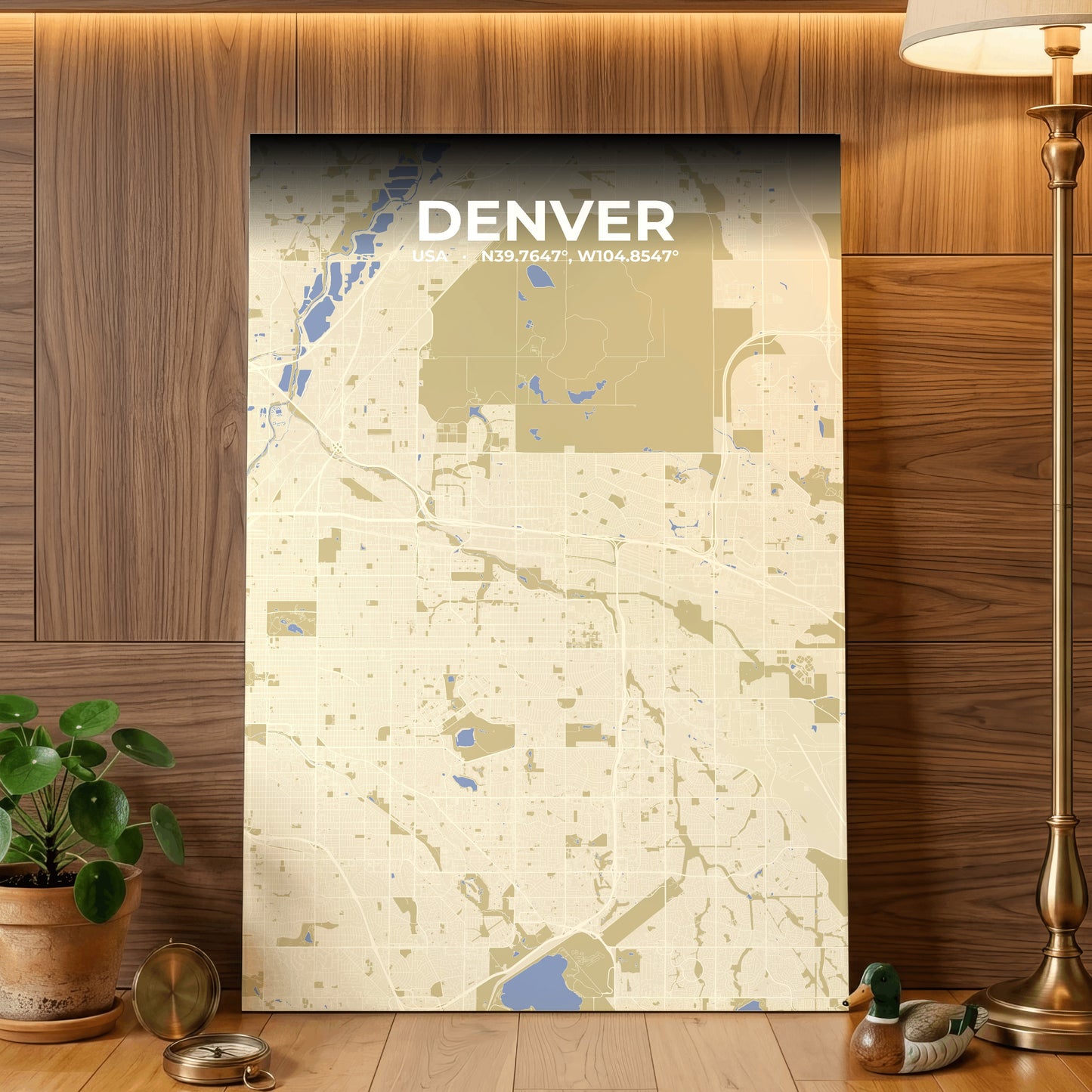 Denver Barn Map Poster