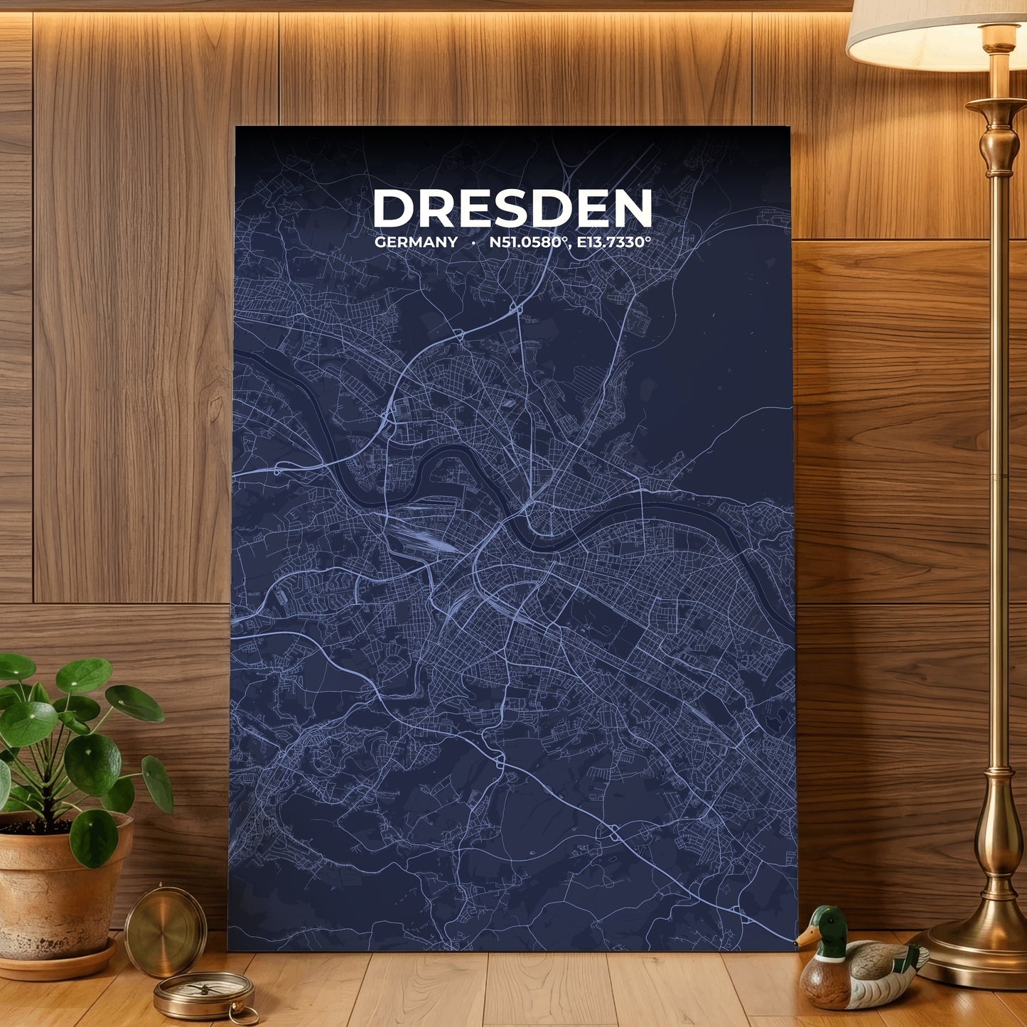 Dresden Tide Map Poster