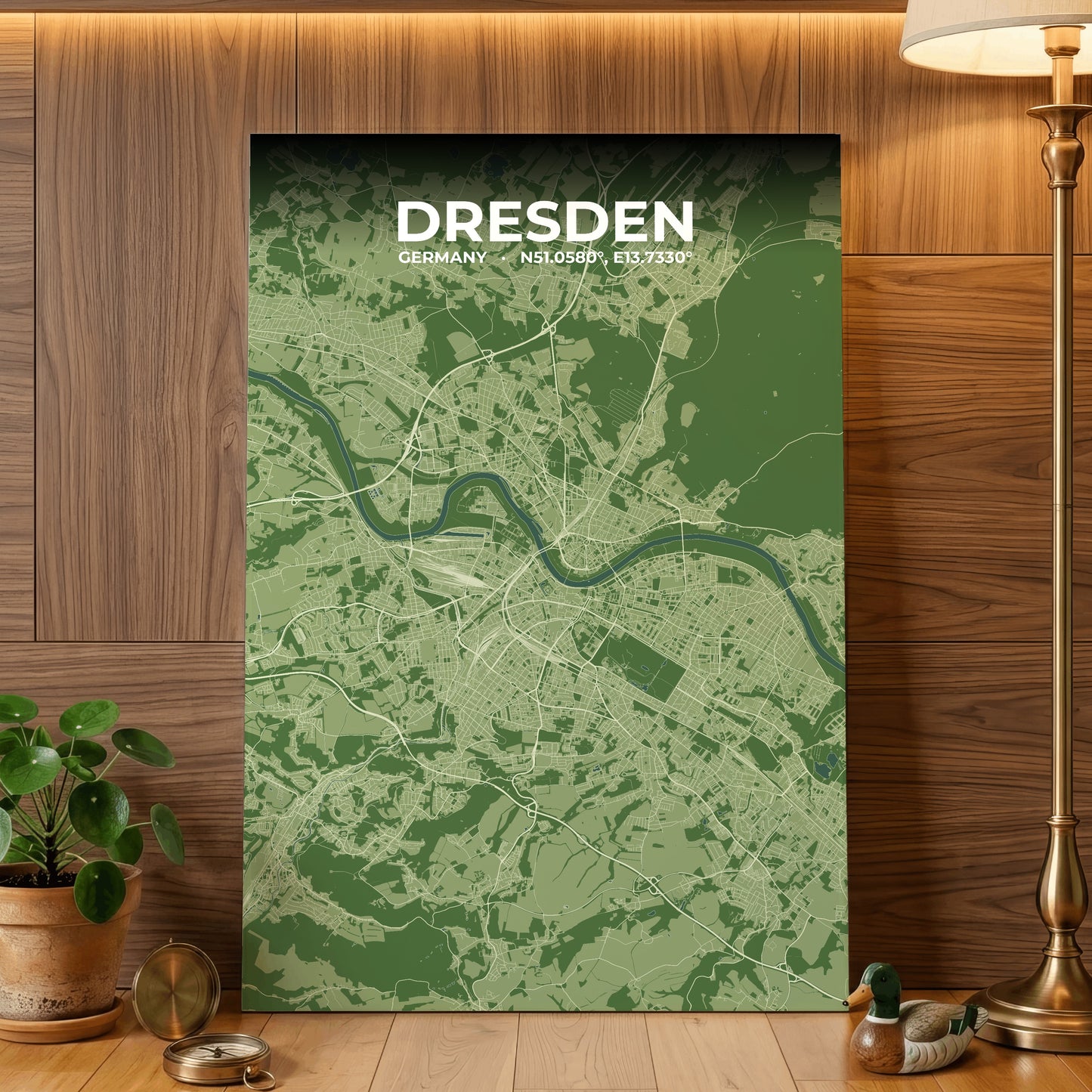 Dresden Clay Map Poster