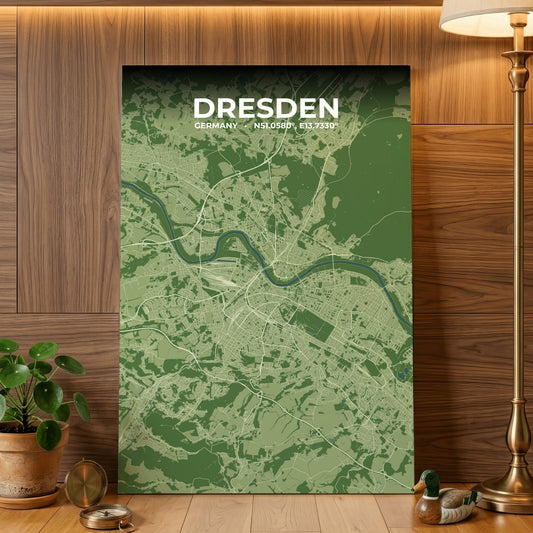 Dresden Clay Map Poster