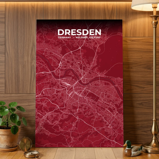 Dresden Garnet Map Poster