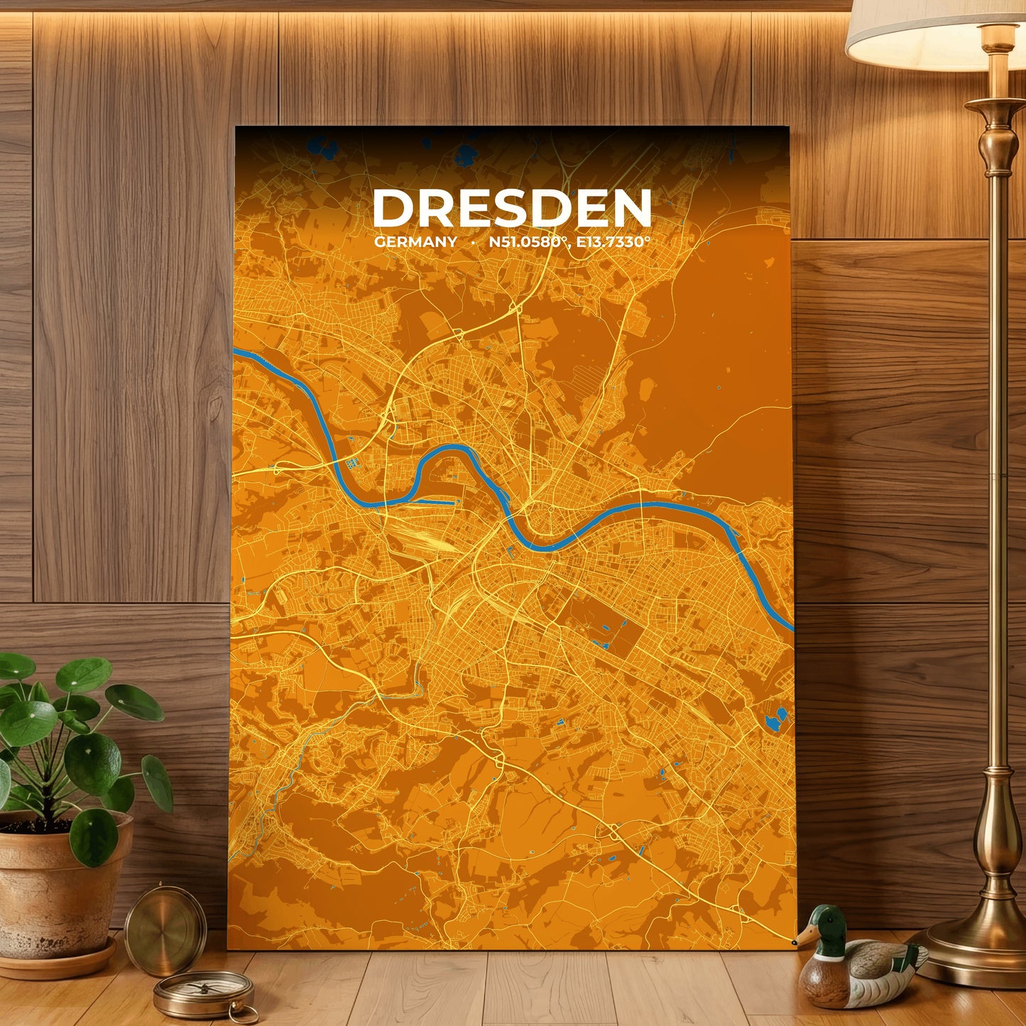 Dresden Scorch Map Poster