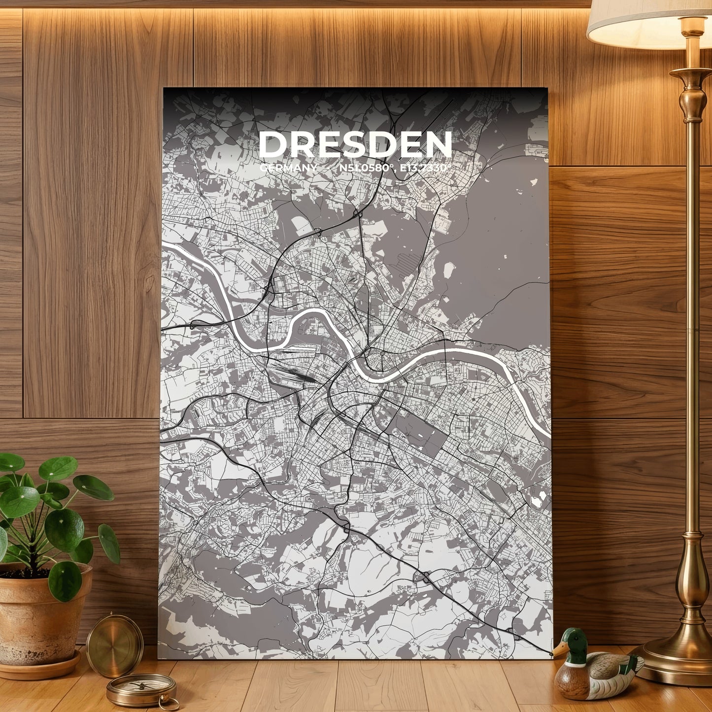 Dresden Ash Map Poster