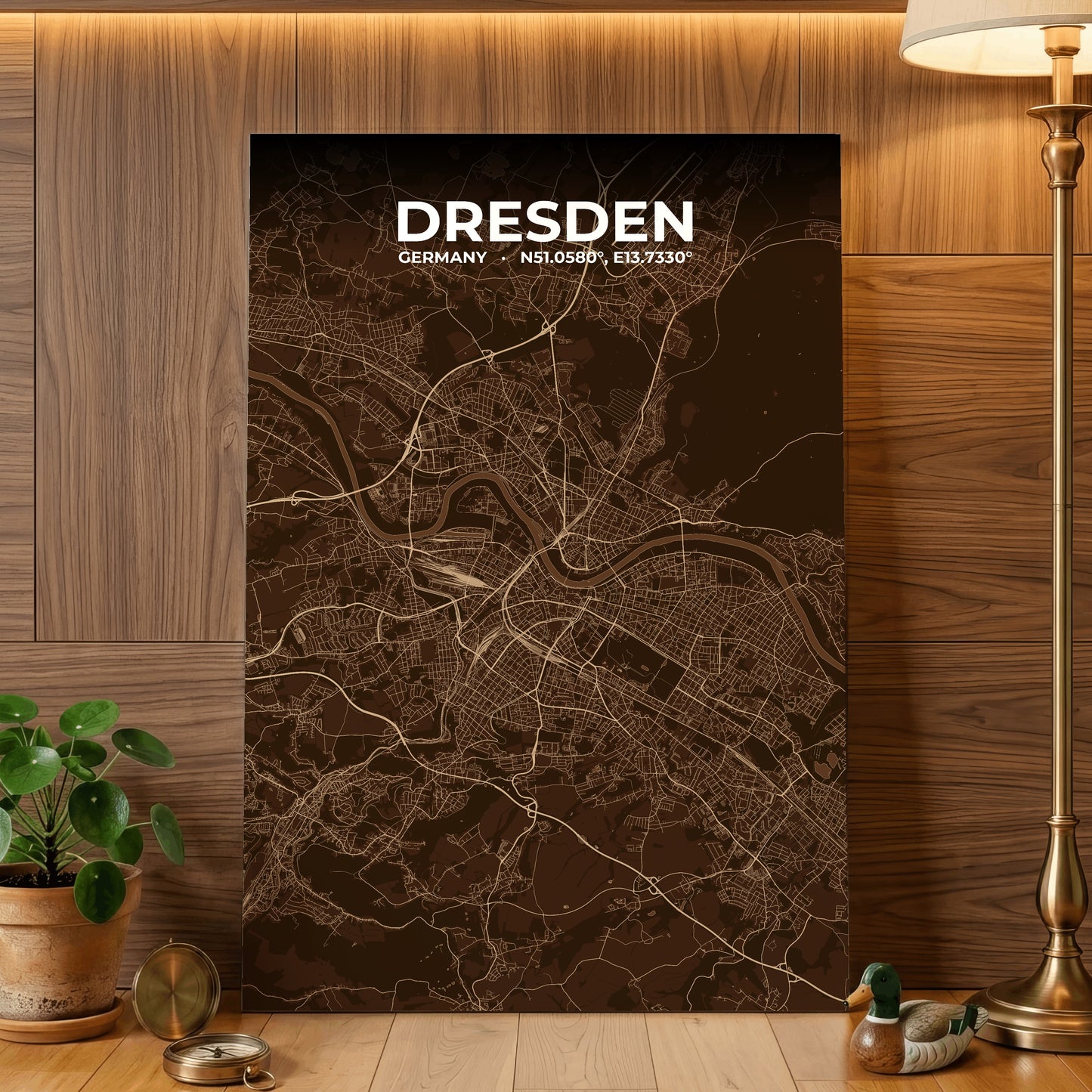 Dresden Plum Map Poster