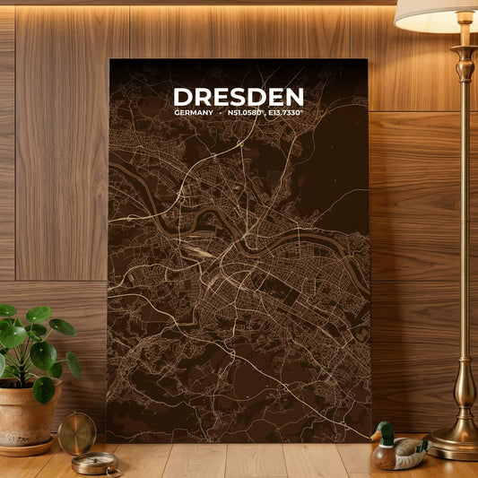 Dresden Plum Map Poster