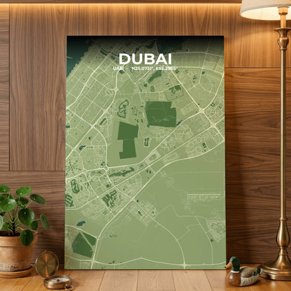 Dubai Clay Map Poster