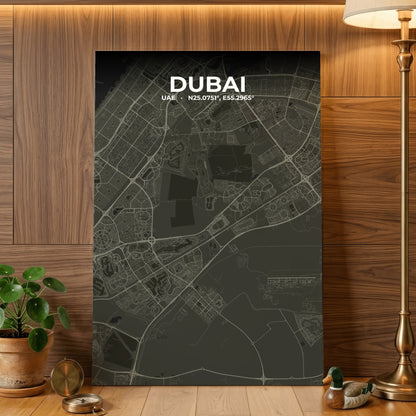 Dubai Sable Map Poster