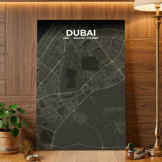 Dubai Sable Map Poster