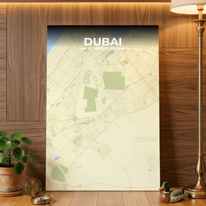 Dubai Drift Map Poster