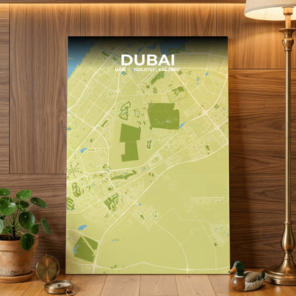 Dubai Fern Map Poster