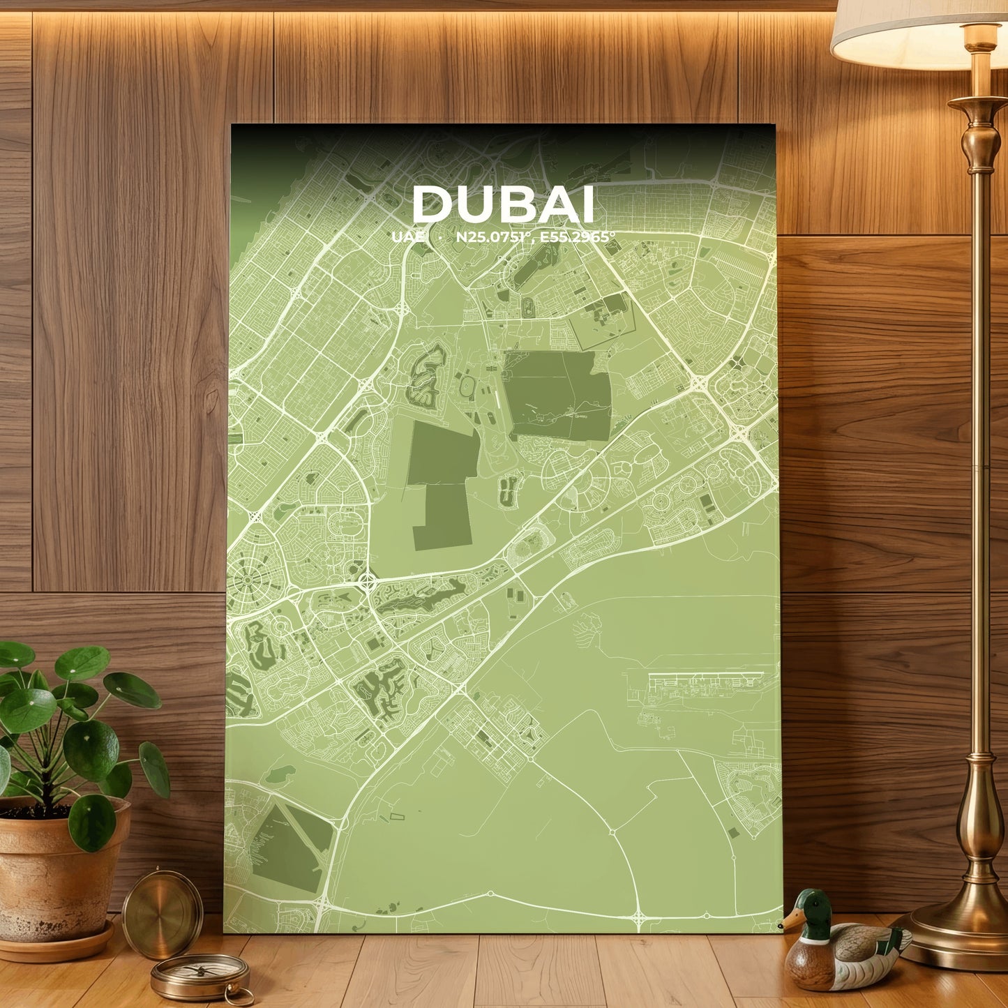 Dubai Grove Map Poster