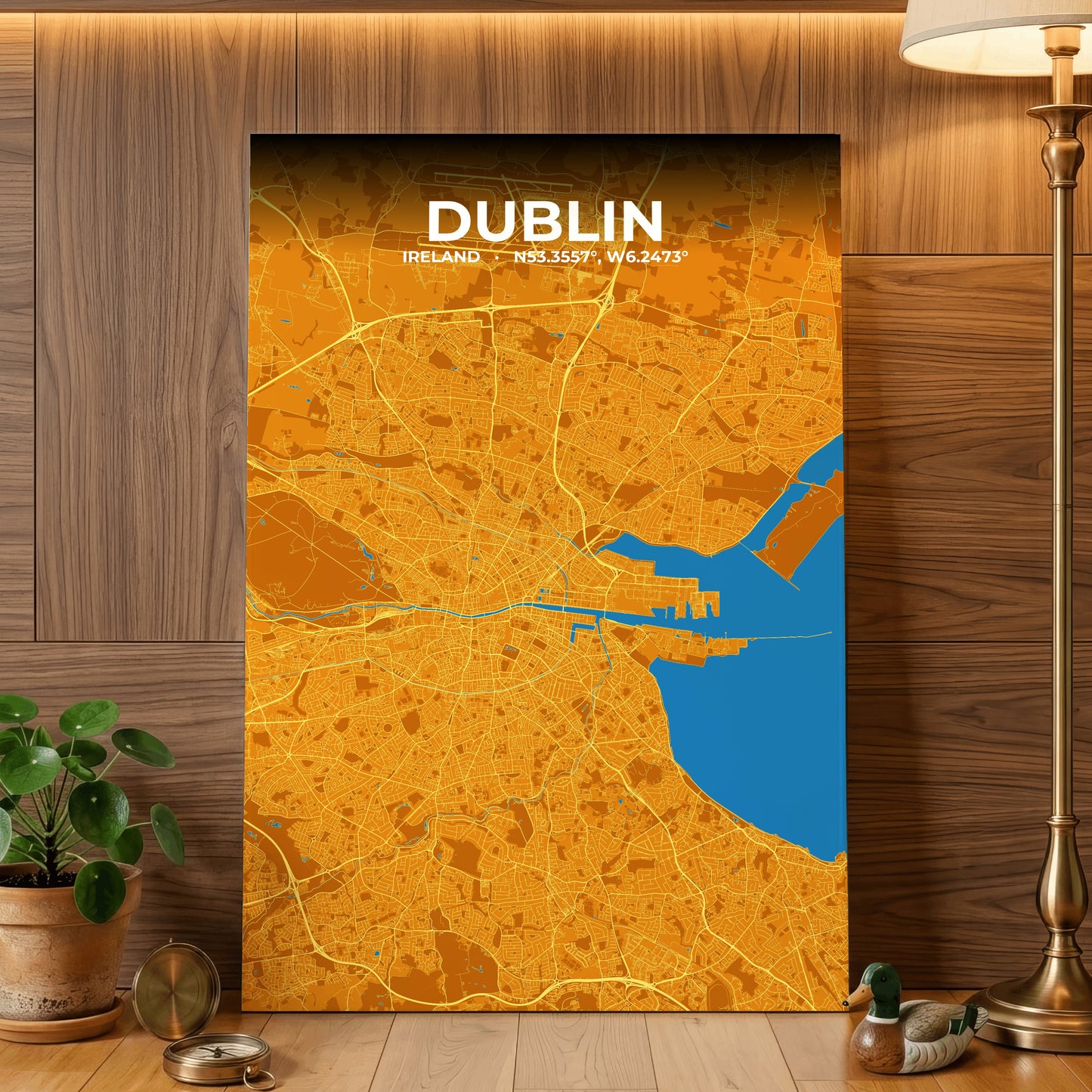 Dublin Scorch Map Poster