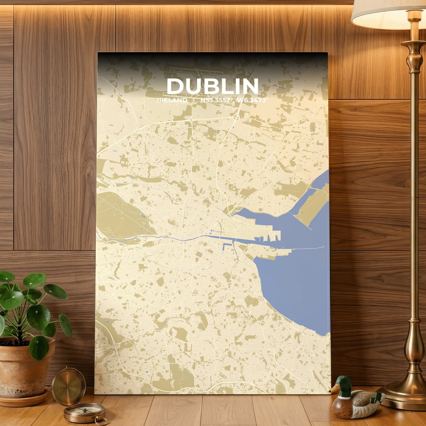 Dublin Barn Map Poster