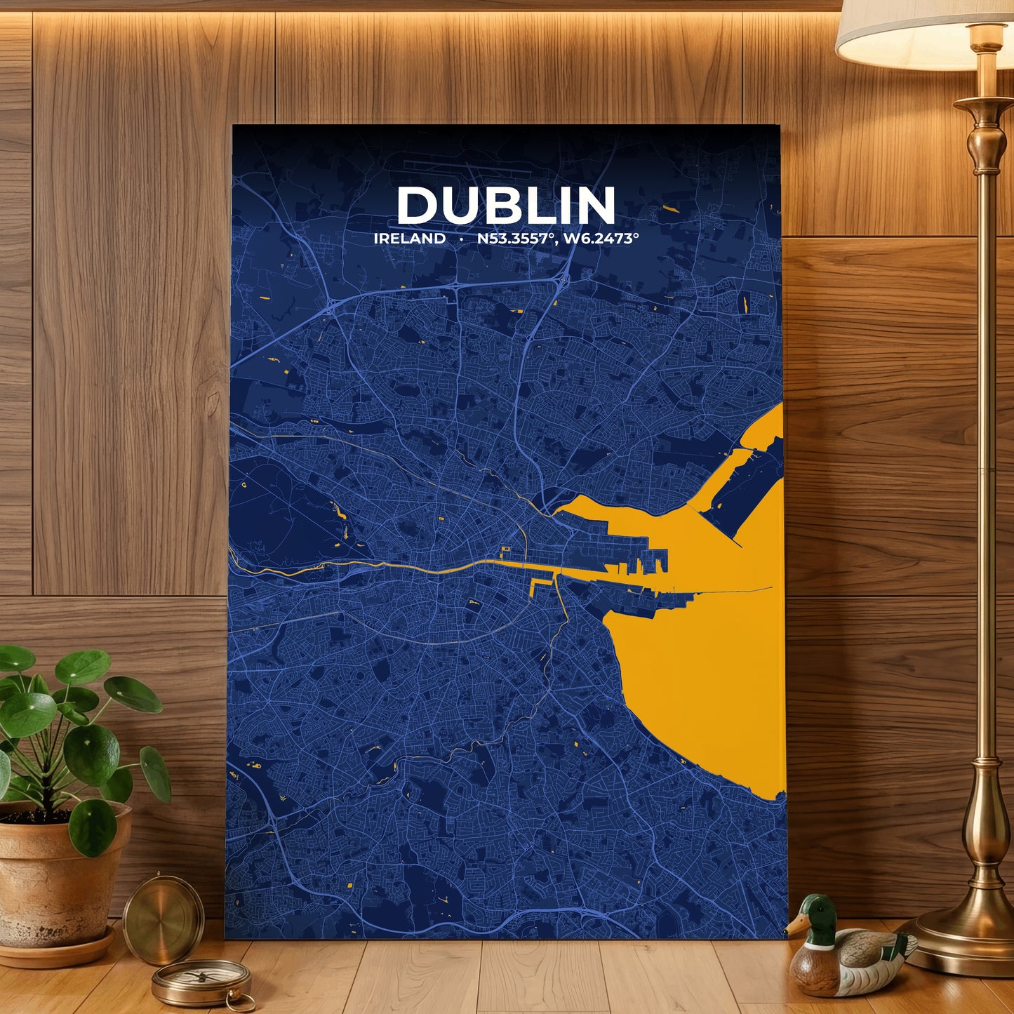 Dublin Ink Map Poster