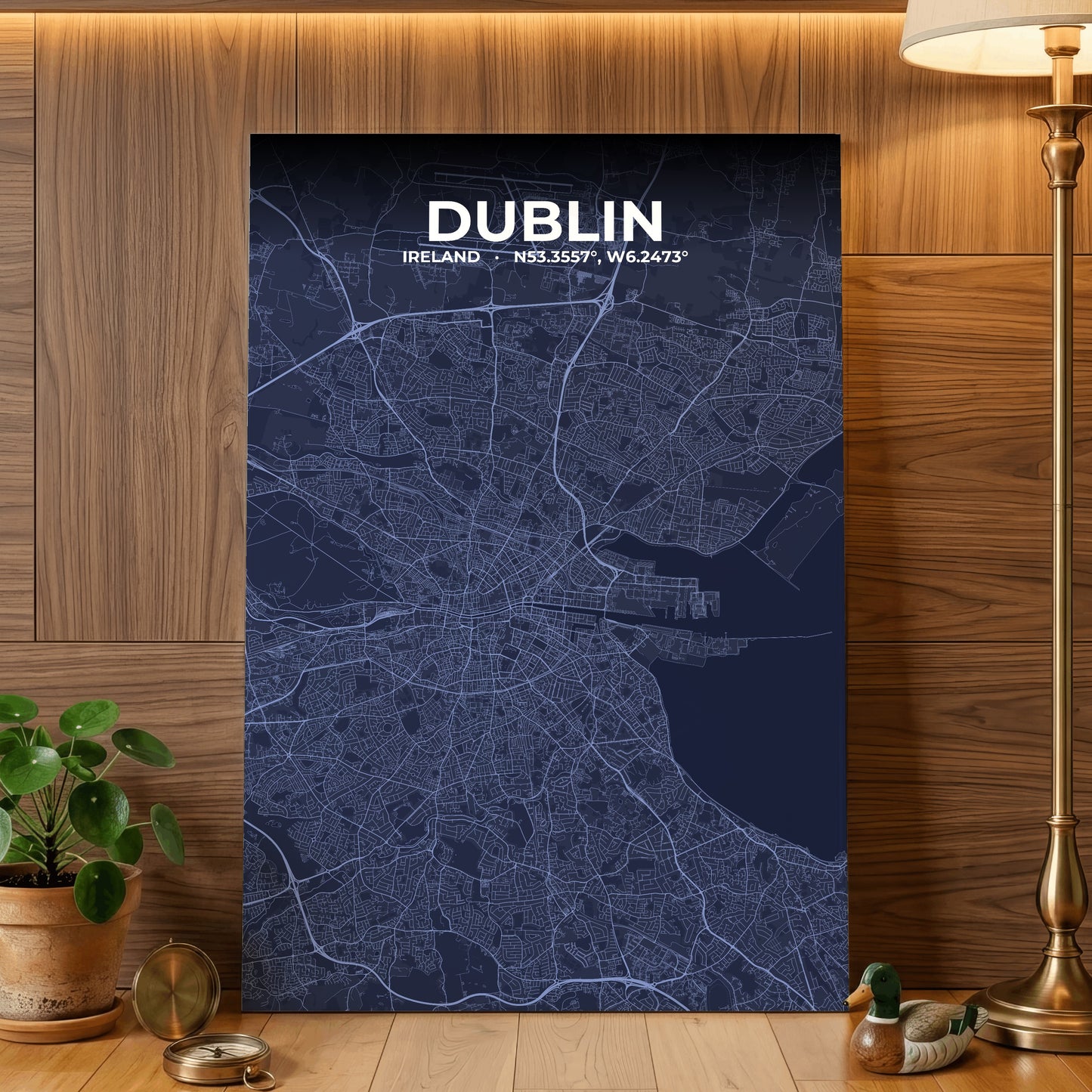 Dublin Tide Map Poster