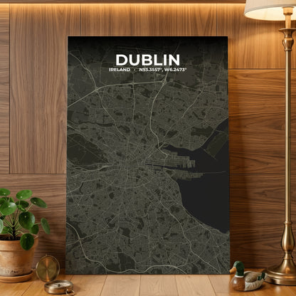 Dublin Sable Map Poster