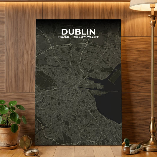 Dublin Sable Map Poster