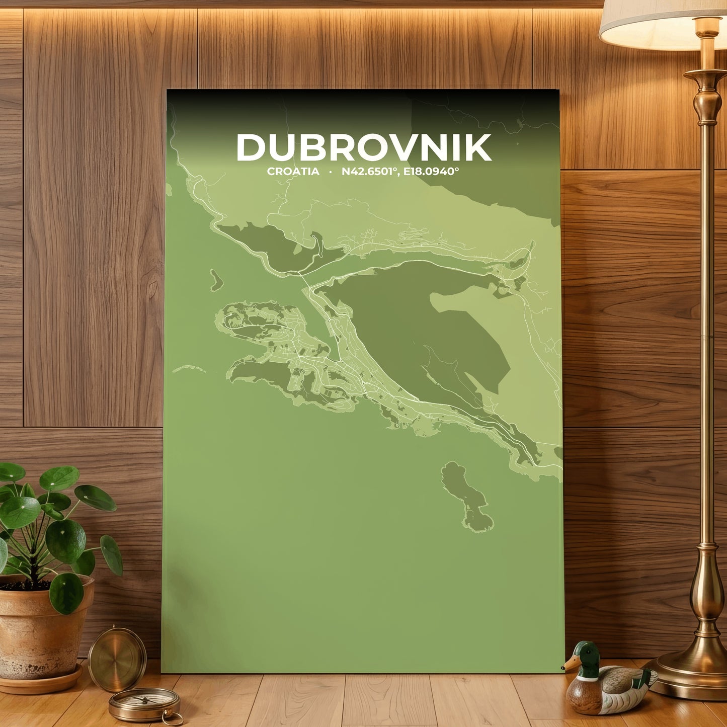 Dubrovnik Grove Map Poster