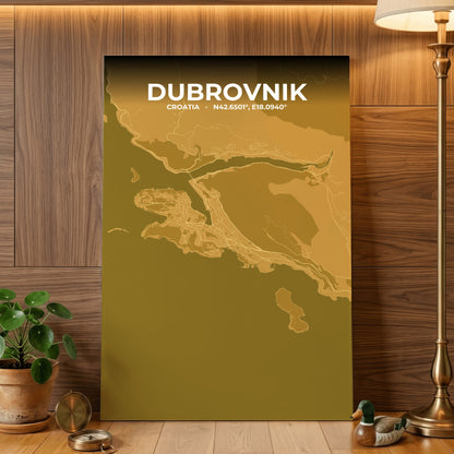 Dubrovnik Forge Map Poster