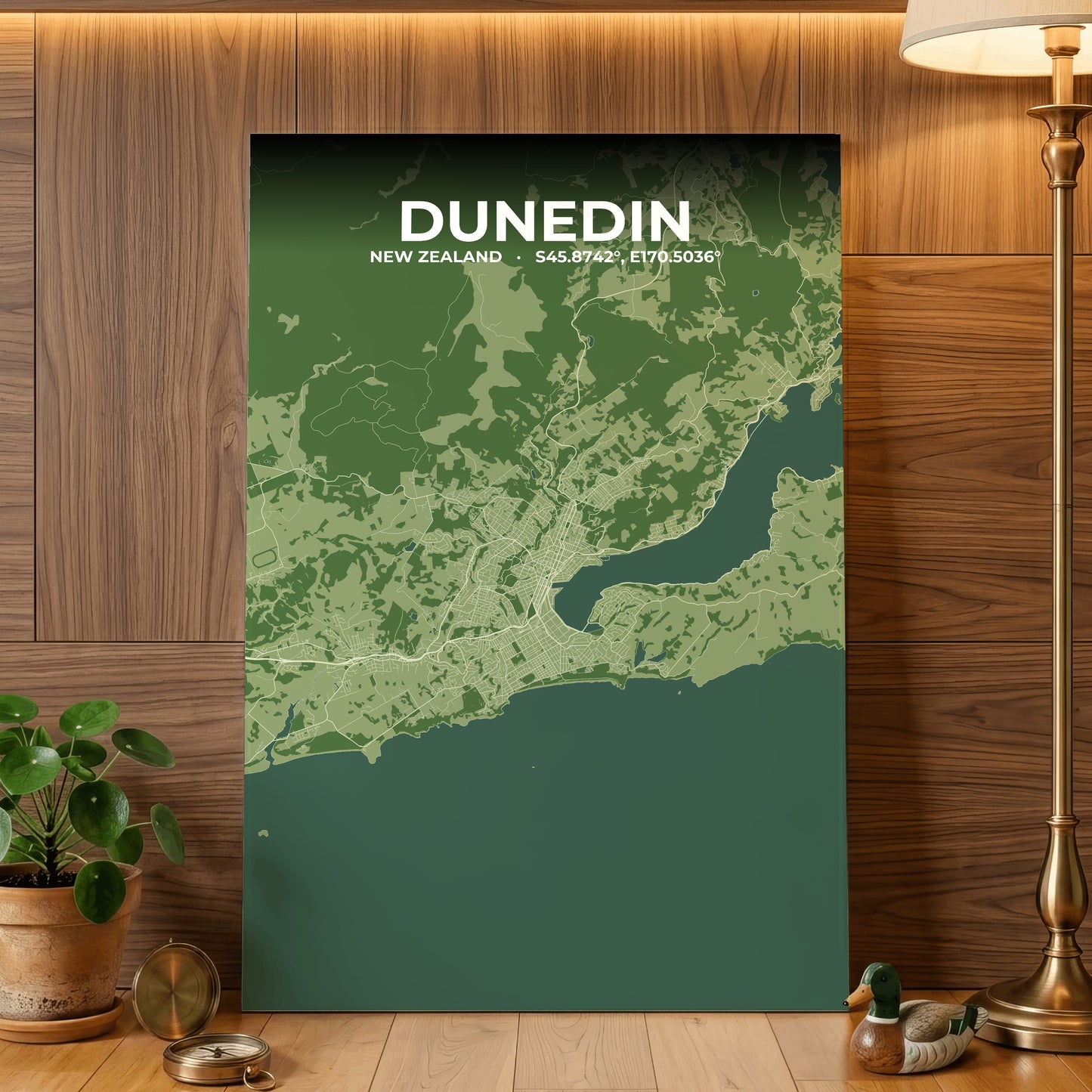 Dunedin Clay Map Poster