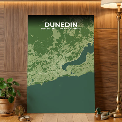 Dunedin Clay Map Poster