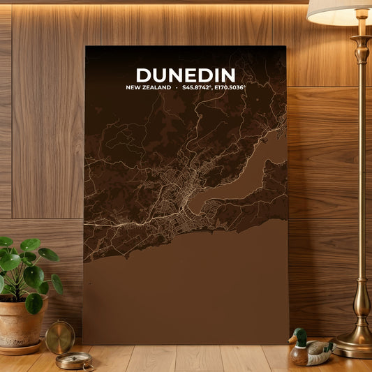 Dunedin Plum Map Poster