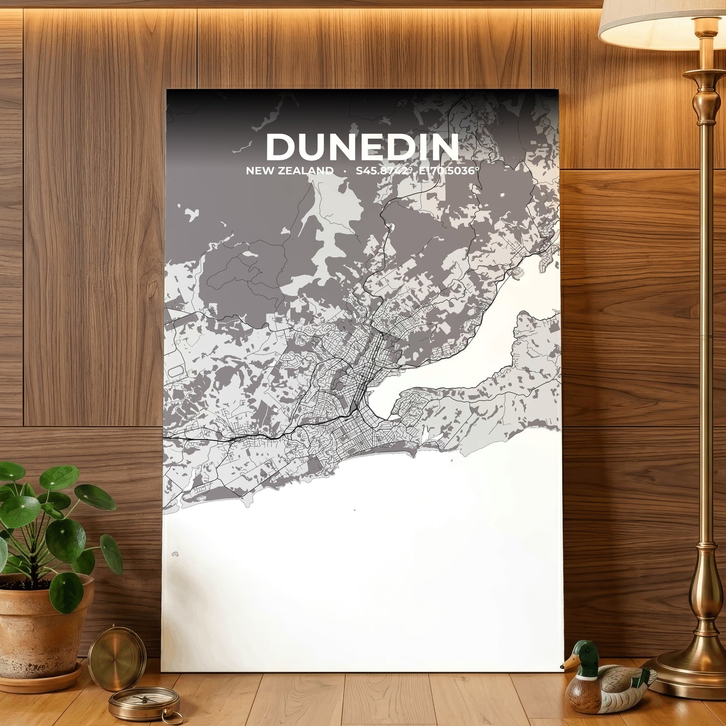 Dunedin Ash Map Poster