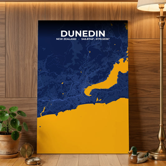 Dunedin Ink Map Poster