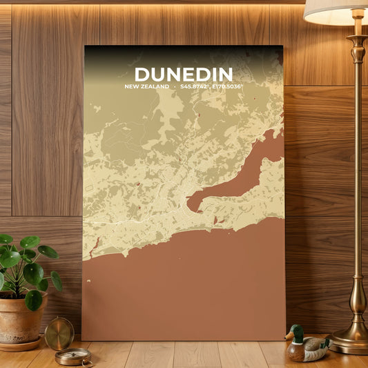 Dunedin Ember Map Poster