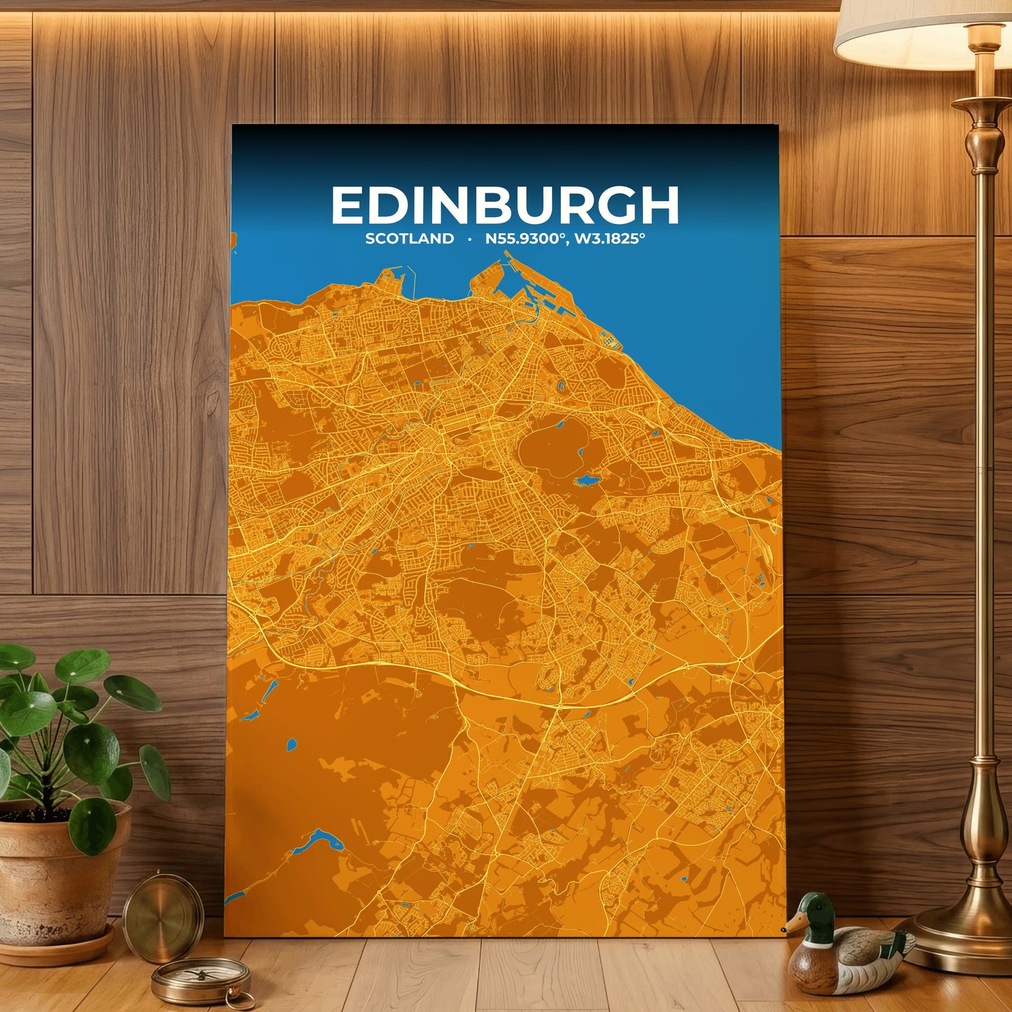 Edinburgh Scorch Map Poster