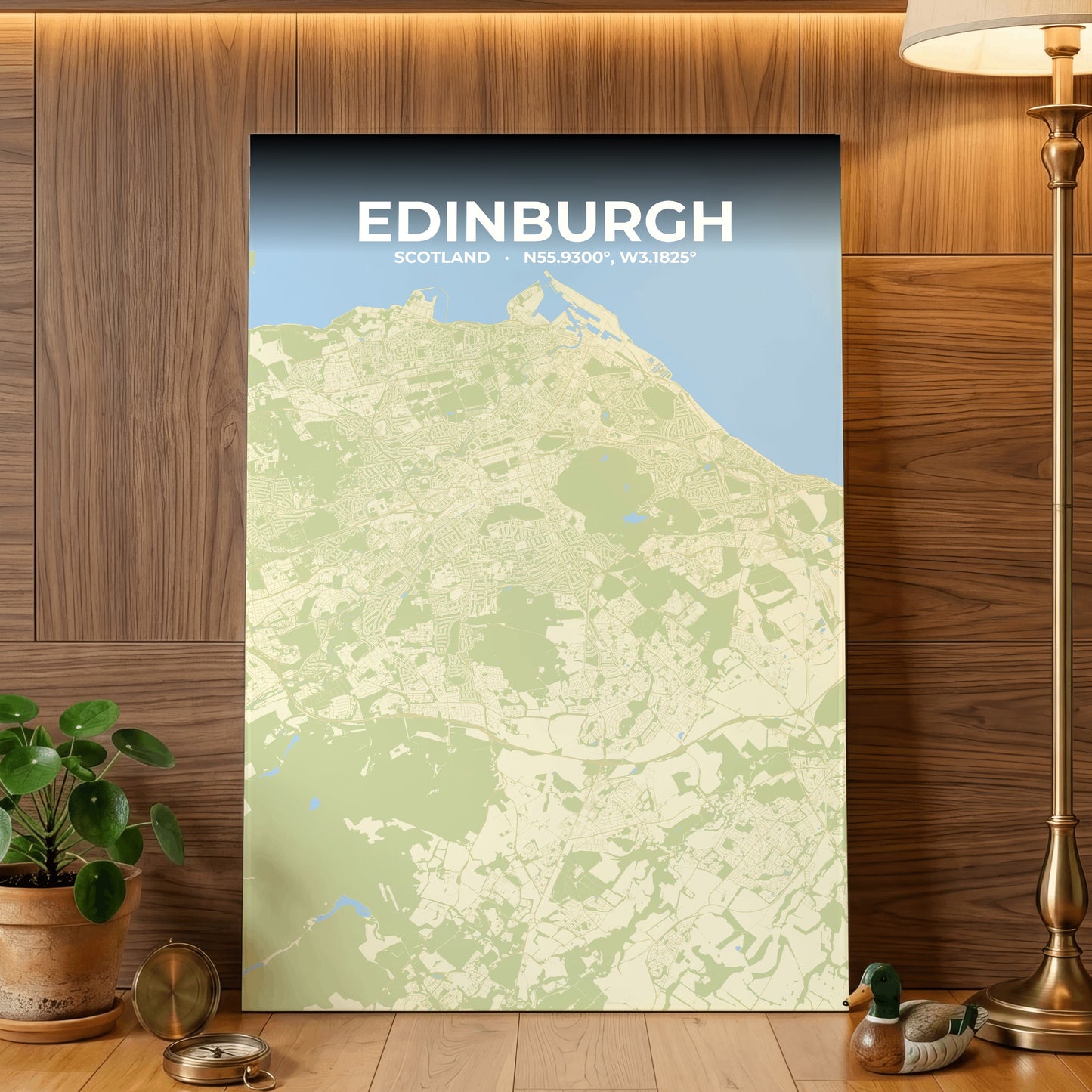 Edinburgh Drift Map Poster