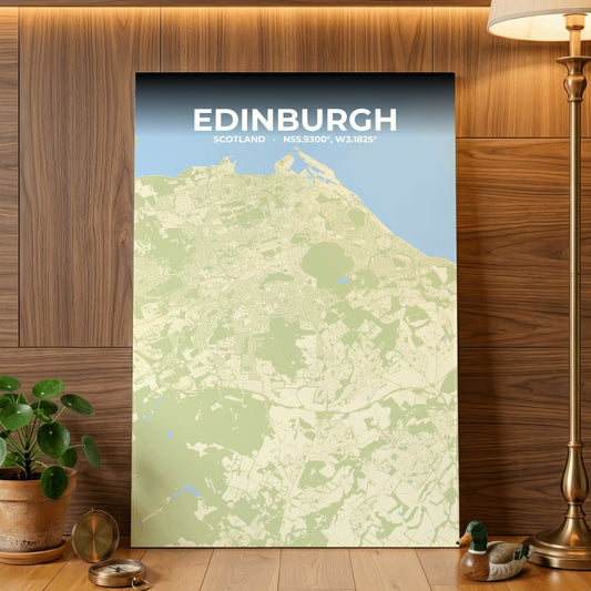Edinburgh Drift Map Poster