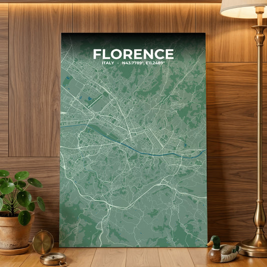Florence Mist Map Poster