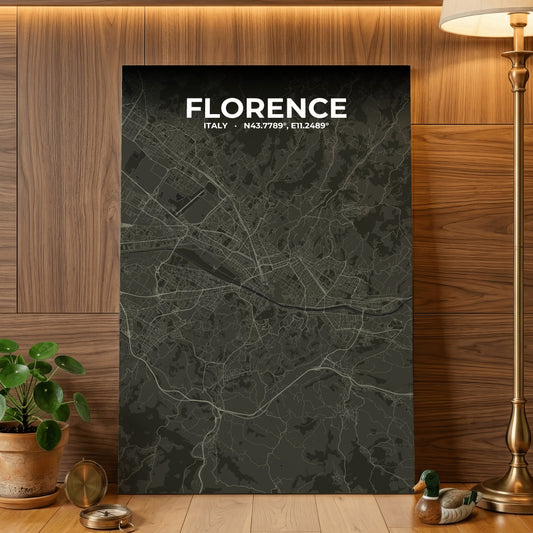 Florence Sable Map Poster