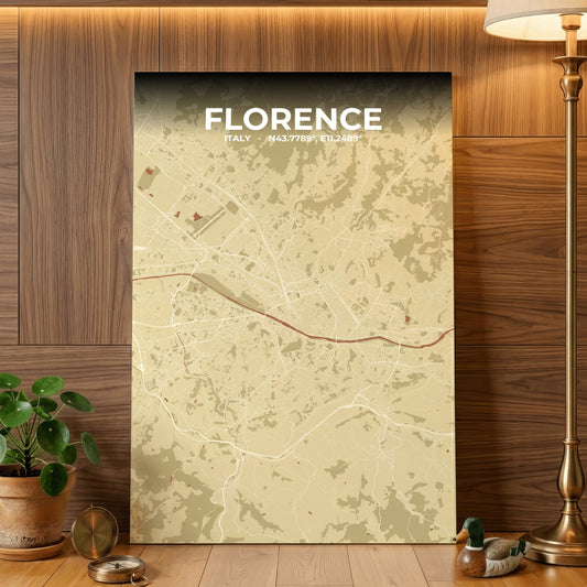 Florence Ember Map Poster