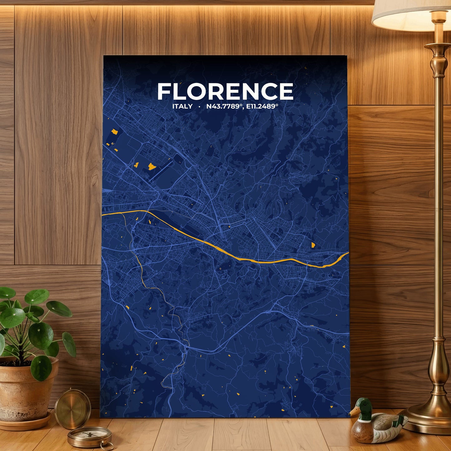 Florence Ink Map Poster