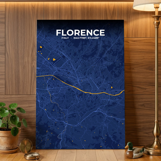 Florence Ink Map Poster