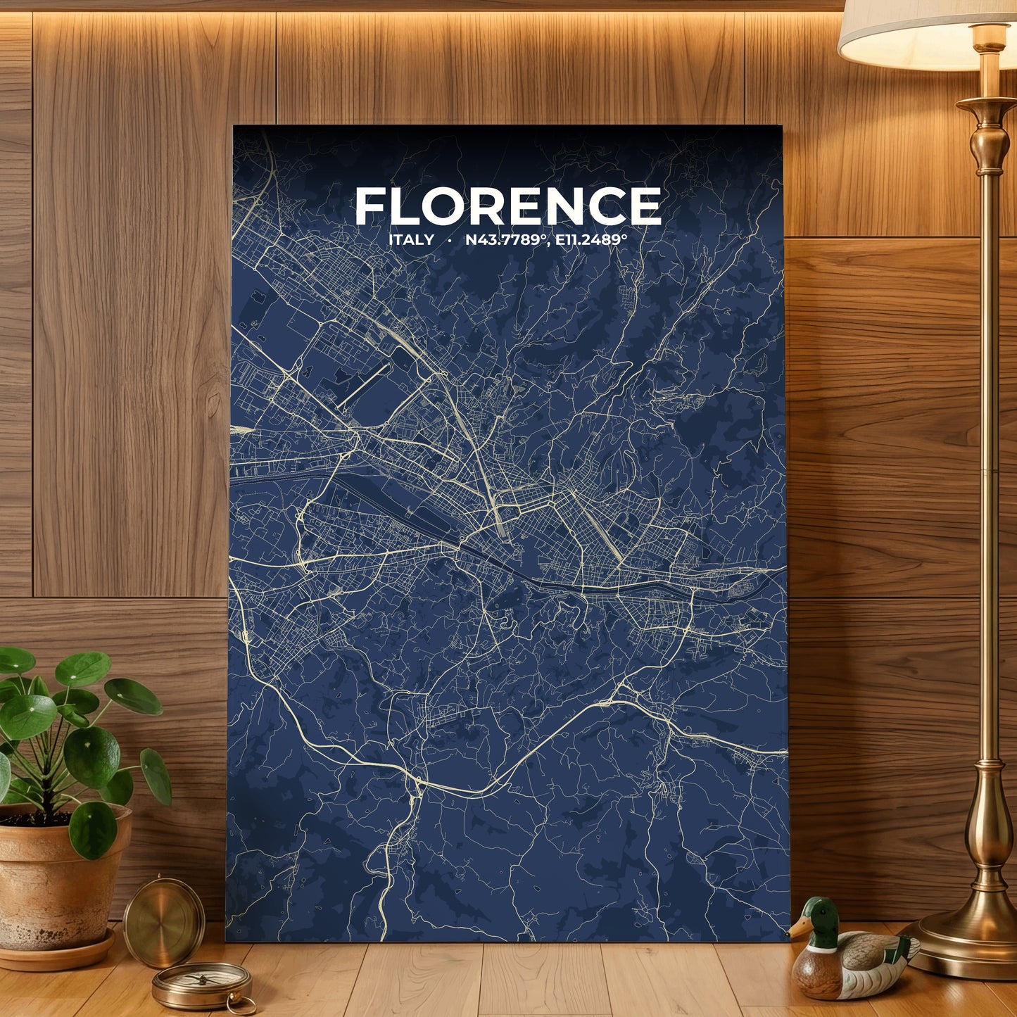 Florence Anchor Map Poster