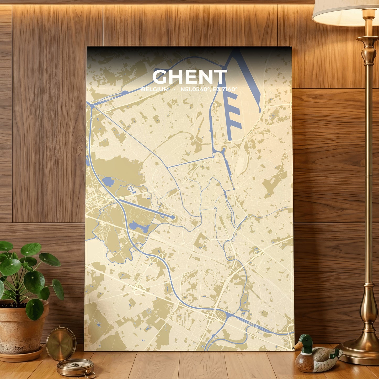 Ghent Barn Map Poster