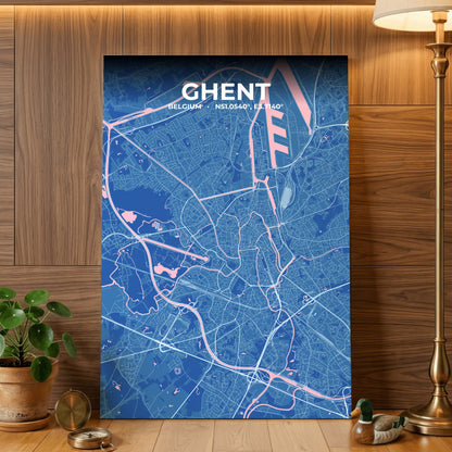 Ghent Candy Map Poster