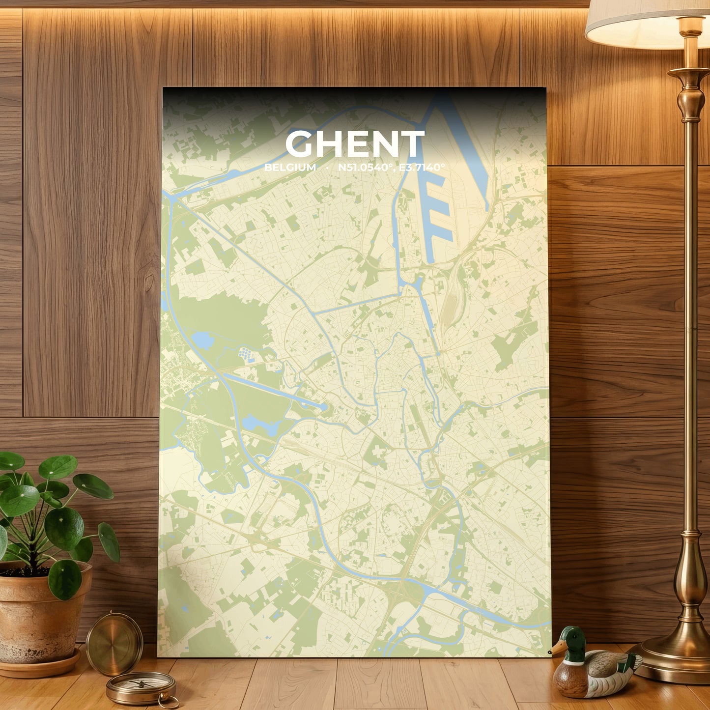 Ghent Drift Map Poster
