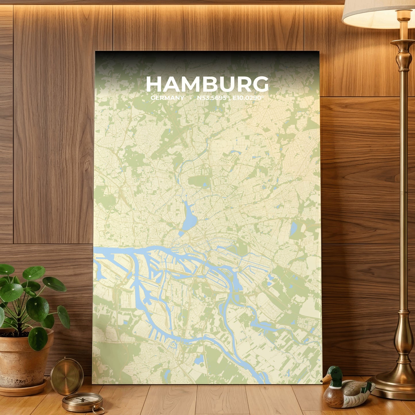 Hamburg Drift Map Poster