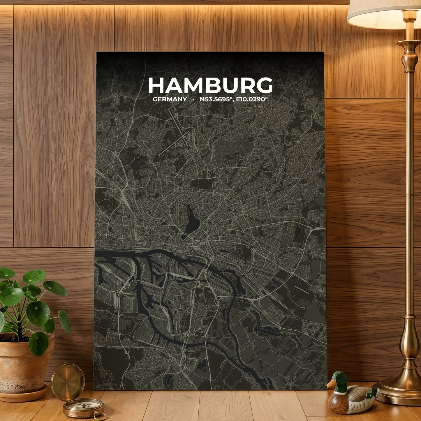 Hamburg Sable Map Poster