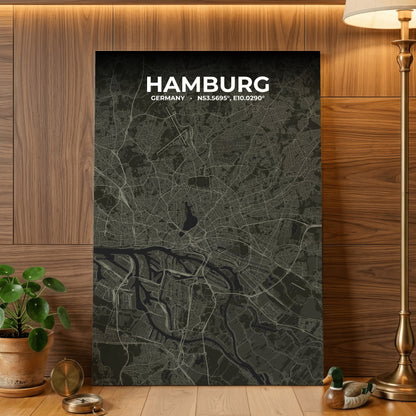 Hamburg Sable Map Poster