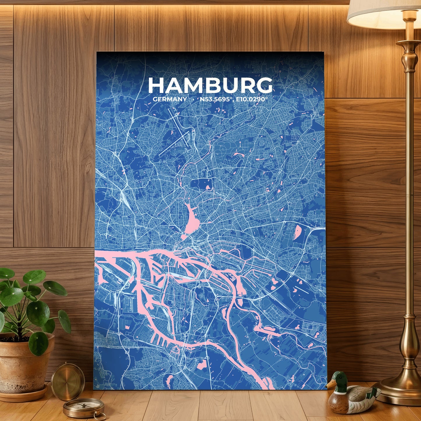 Hamburg Candy Map Poster