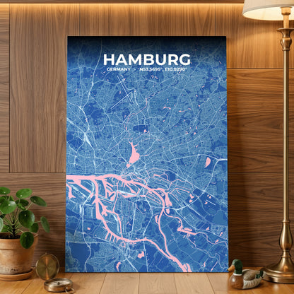 Hamburg Candy Map Poster