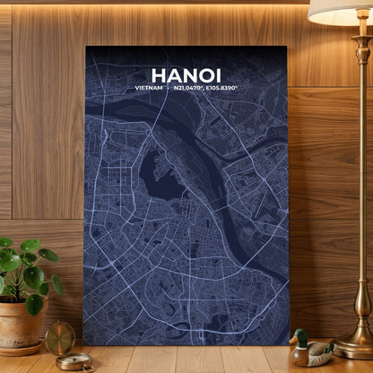 Hanoi Tide Map Poster