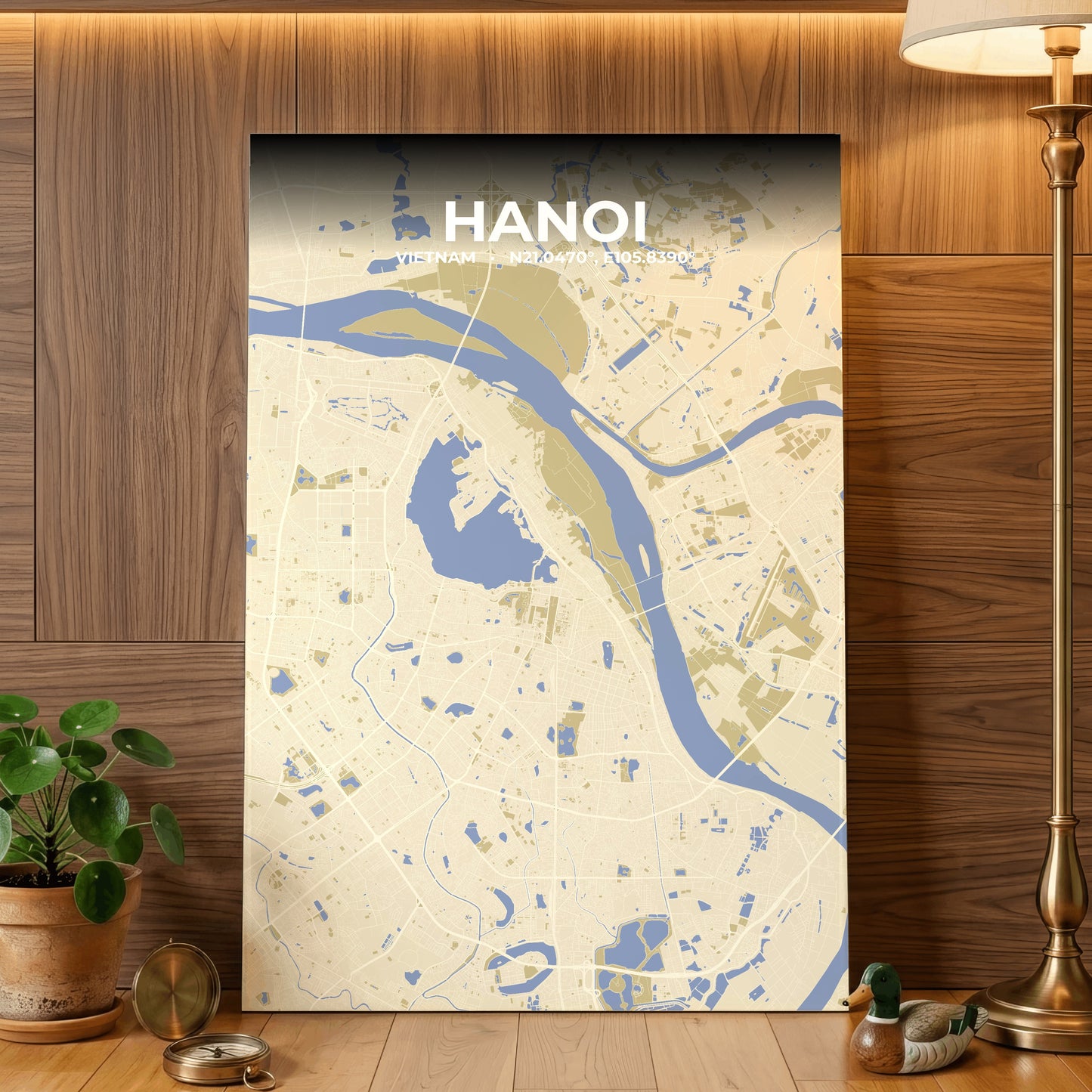 Hanoi Barn Map Poster