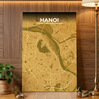 Hanoi Forge Map Poster